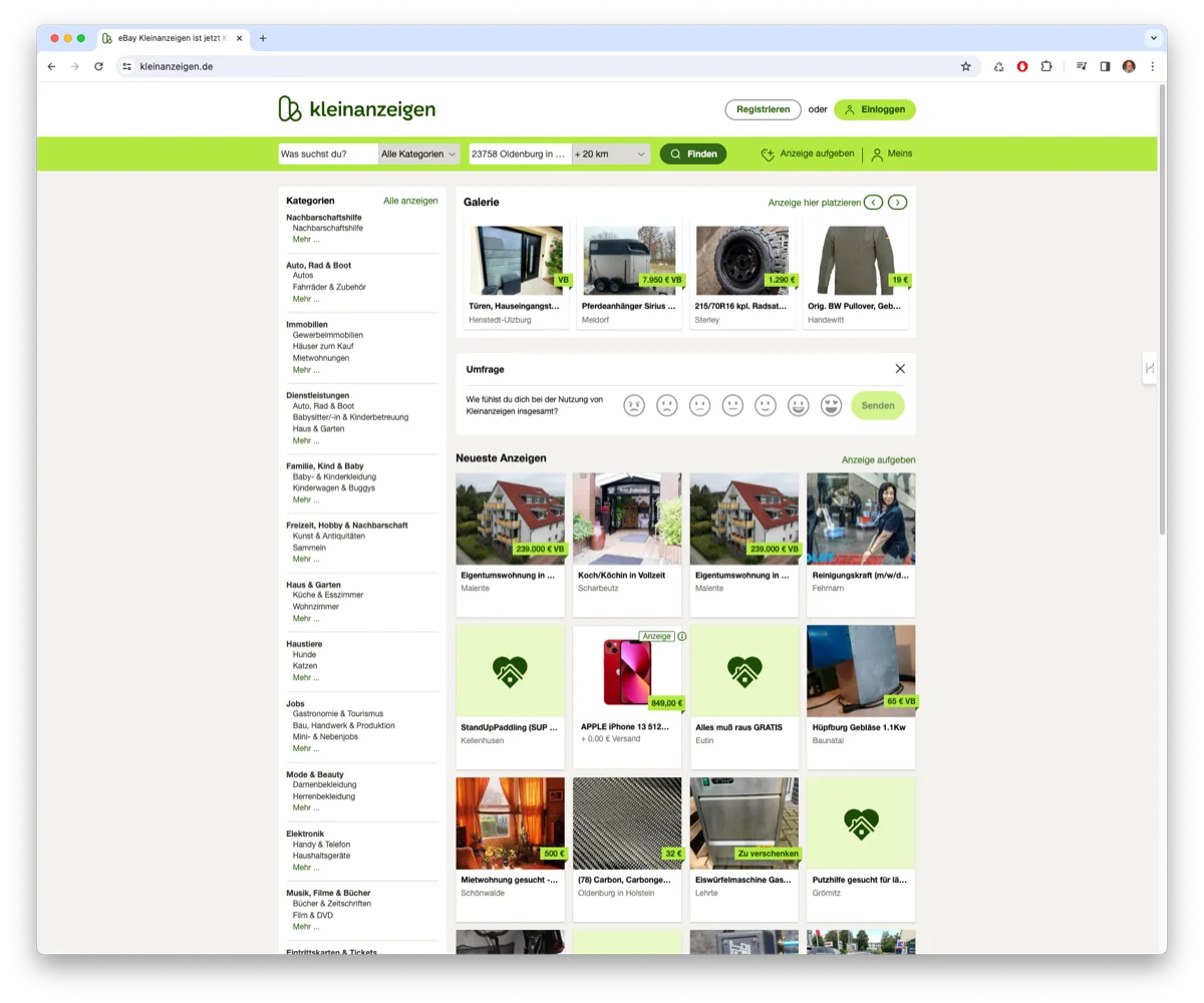 eBay Kleinanzeigen Betrug melden und Betrugsprävention