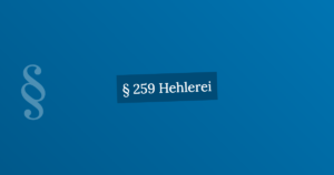 § 259 Hehlerei