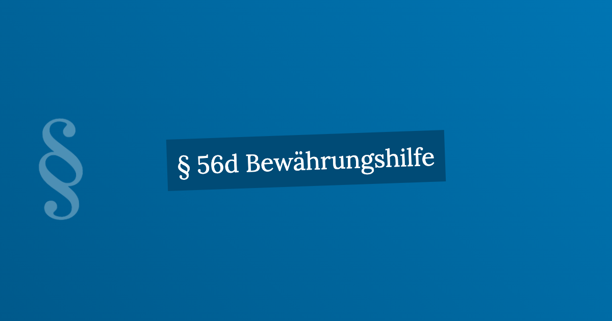 § 56d Bewährungshilfe